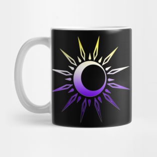 Nonbinary Celestial Spiritual NB Enby Pride Sun Moon Boho Yoga Mug